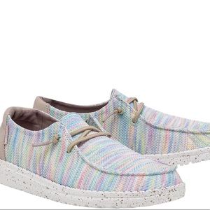 NWOT Hey Dude Women's Wendy Sox Casual Shoes - Aurora White